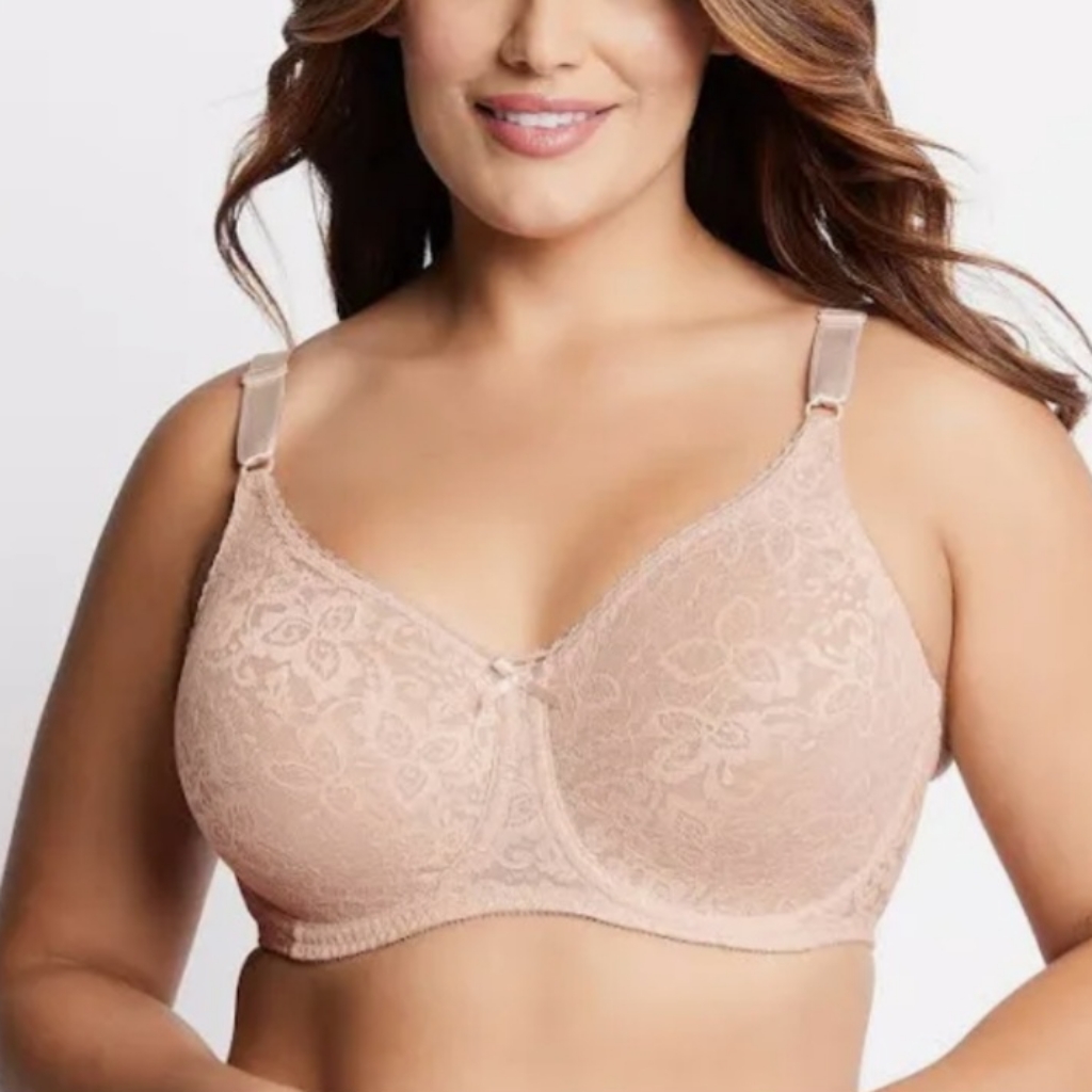 Bali Lace 'N Smooth Women's Bra Lingerie Stretch Cups 38dd Rosewood Nwt